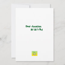 Download der Birthday-EinladungCard-Affe