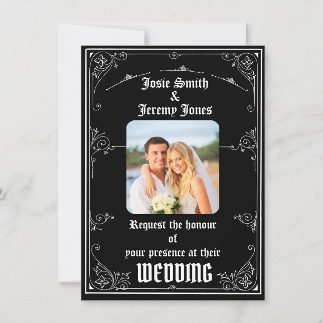 Download der Minimal-Foto-Einladungskarte Einladung (Vorderseite)