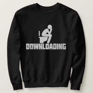 Download - Funny Sarcastic Toilette Kackend Sweatshirt