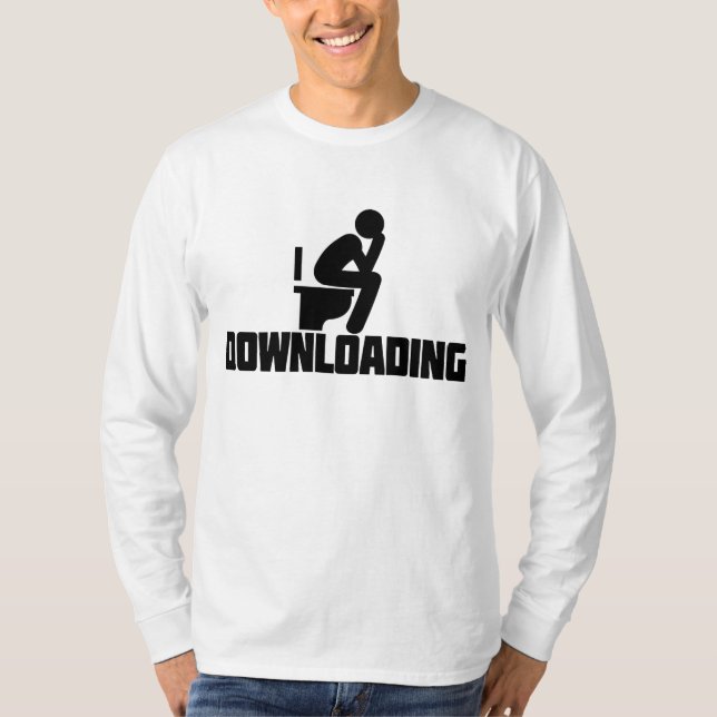 Download - Funny Toilet Kackend T-Shirt (Vorderseite)
