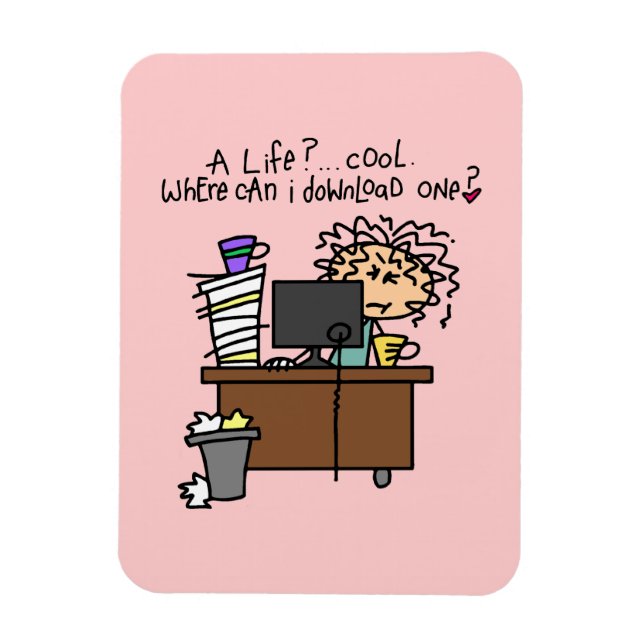 Download-Leben-Spaß Magnet (Vertikal)