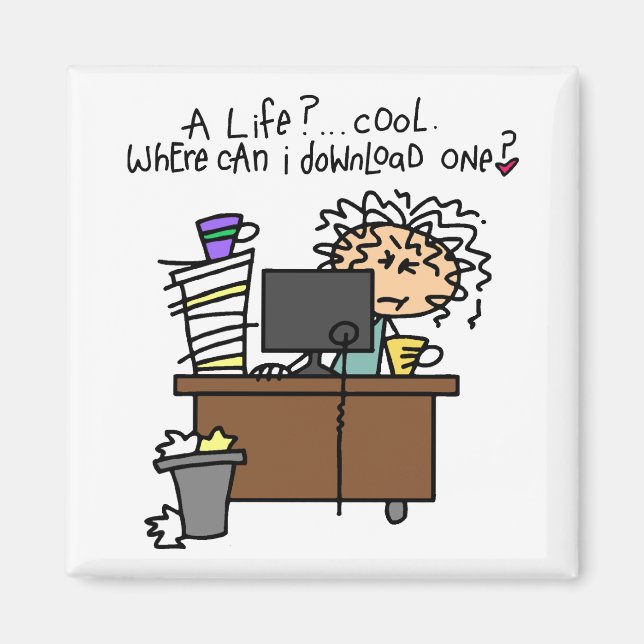 Download-Leben-Spaß Magnet (Vorne)