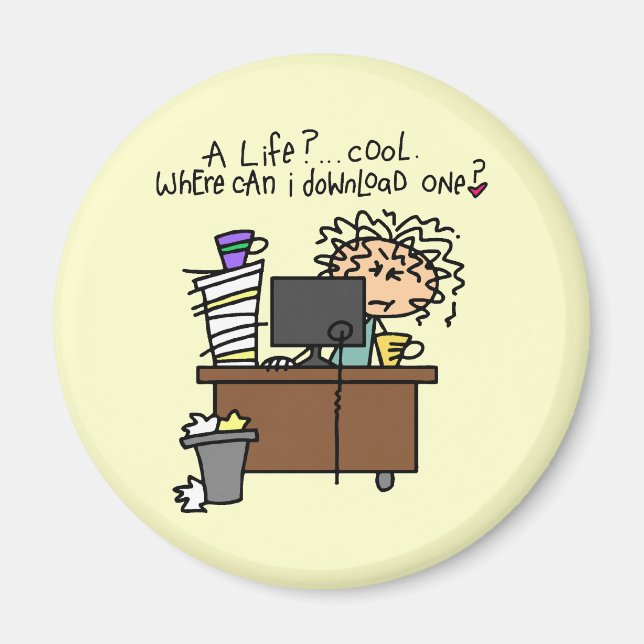 Download-Leben-Spaß Magnet (Vorne)