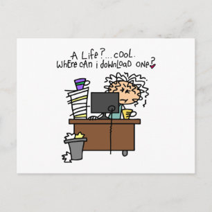 Download-Leben-Spaß Postkarte