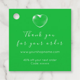 Download-Logoshop Vielen Dank, dass Sie grün Geschenkanhänger