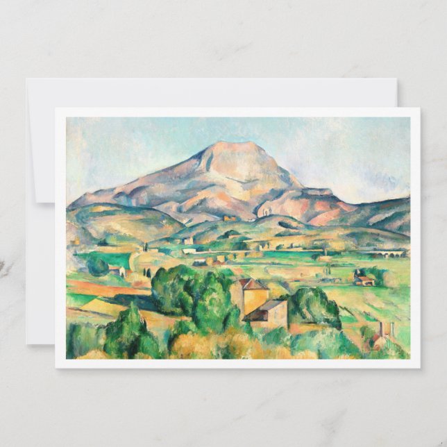 Download Mont Sainte-Victoire von Paul Cézanne Einladung (Vorderseite)