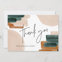 downloadbare Terracotta Babydusche danke Einladung