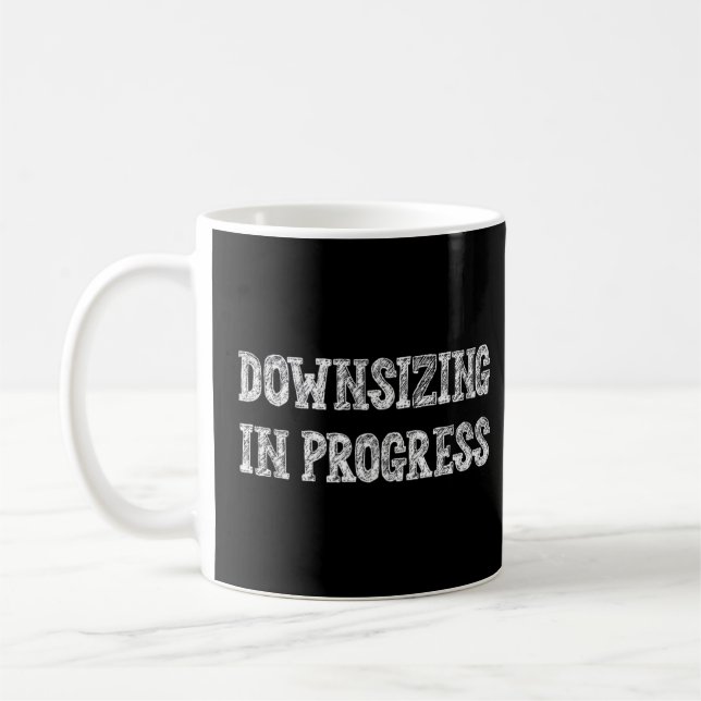 Downsiegen des Gym Workout-Spaßes in Progress Kaffeetasse (Links)