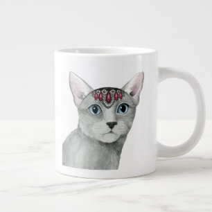Downton Cat   Bejewelen Jumbo-Tasse