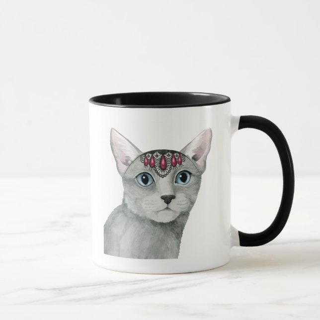 Downton Cat | Bejewelen Tasse (Rechts)
