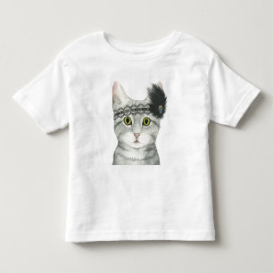 Downton Katze   Bejeweled mit Spitze Kleinkind T-shirt
