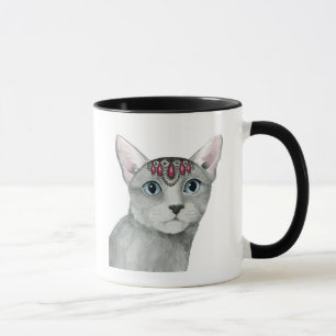 Downton Katze   Bejeweled Tasse