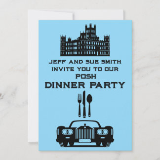 Downton Themed Dinner Party Einladung