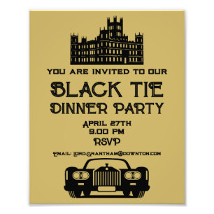 Downton Themed Dinner Party Fotodruck