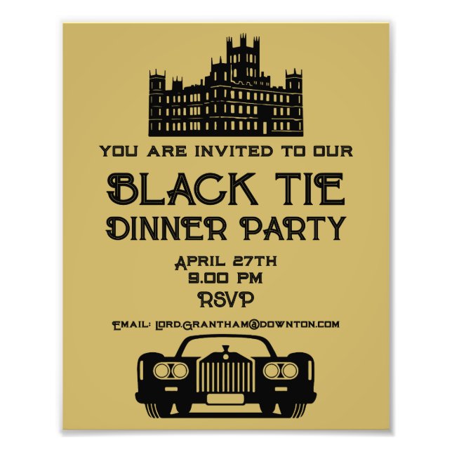 Downton Themed Dinner Party Fotodruck (Vorne)
