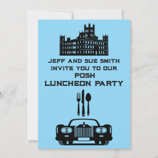 Downton Themed Luncheon Party Einladung