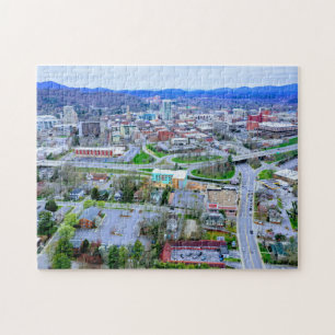 Downtown Asheville Aerial View Puzzle