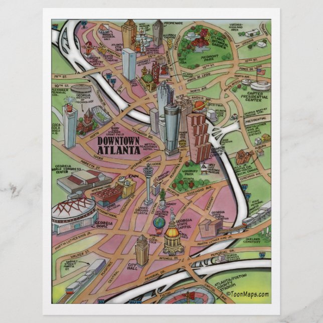 Downtown Atlanta Georgia Flyer (Vorne)