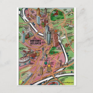 Downtown Atlanta Georgia Postkarte