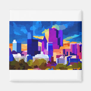 Downtown Atlanta Georgia Skyline bei Sunset Magnet