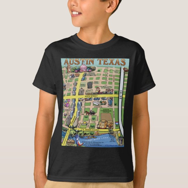 Downtown Austin Texas 14 T-Shirt (Vorderseite)