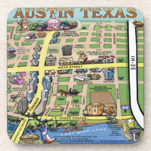 Downtown Austin Texas 14 Untersetzer