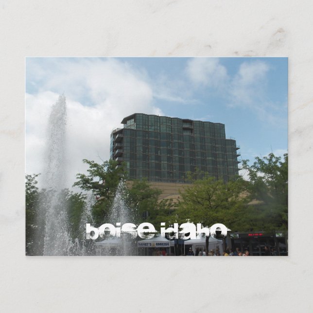 Downtown Boise Idaho Postkarte (Vorderseite)