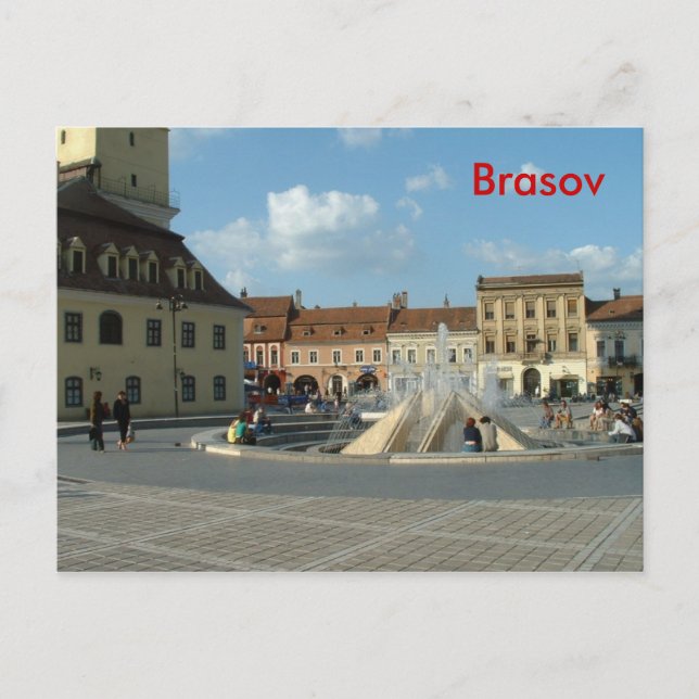 Downtown Brasov Postkarte (Vorderseite)