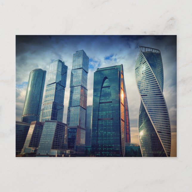 Downtown Business District | Moskau, Russland Postkarte (Vorderseite)