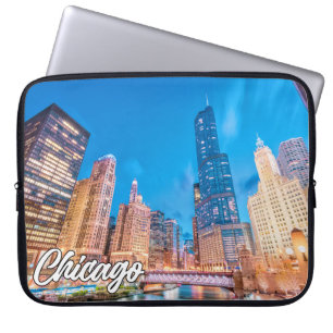 Downtown Chicago, Illinois, Vereinigte Staaten Laptopschutzhülle