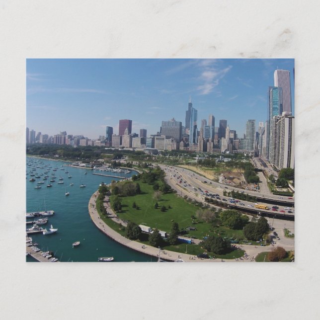 Downtown Chicago Postkarte (Vorderseite)