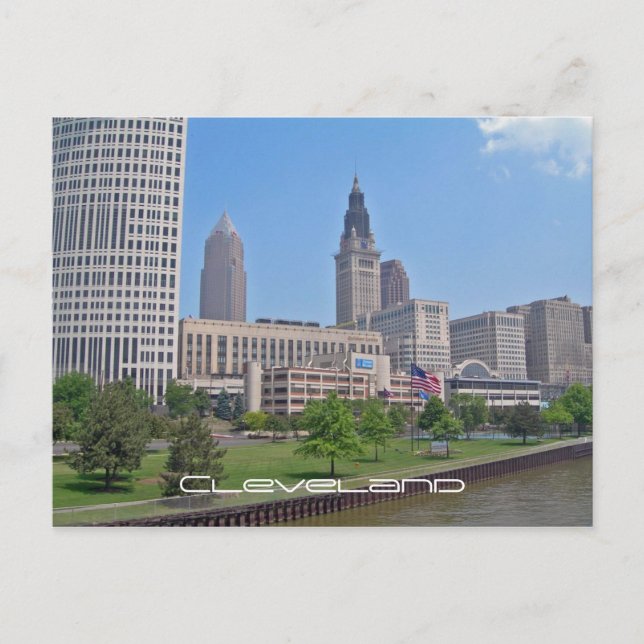 Downtown Cleveland, Ohio Postkarte (Vorderseite)