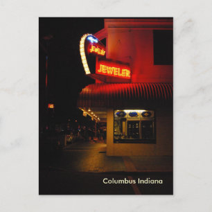 Downtown Columbus Indiana postcard Postkarte