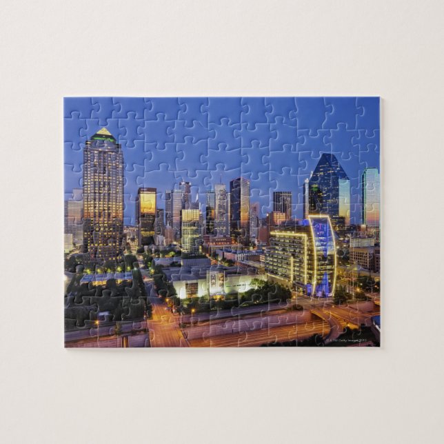 Downtown Dallas Skyline Puzzle (Horizontal)