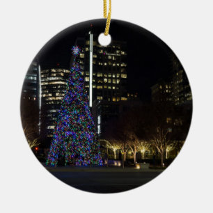 Downtown Dallas Weihnachten Keramik Ornament