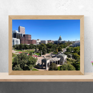 Downtown Denver mit Capitol Building Poster