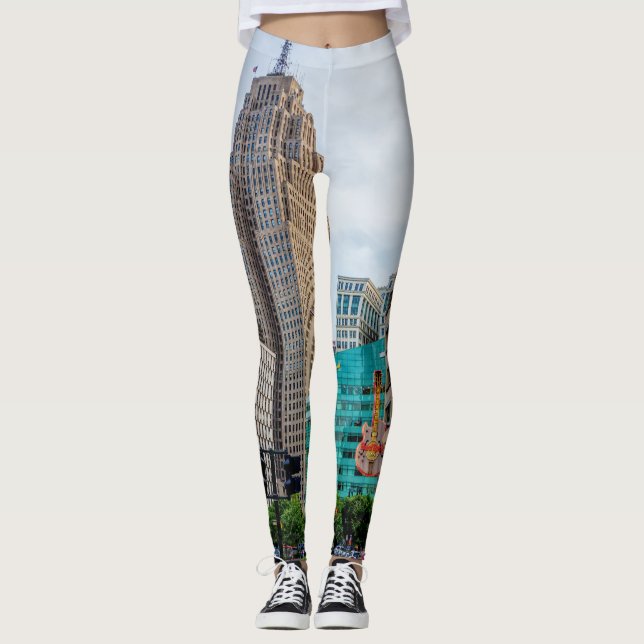 Downtown Detroit Leggings (Vorderseite)
