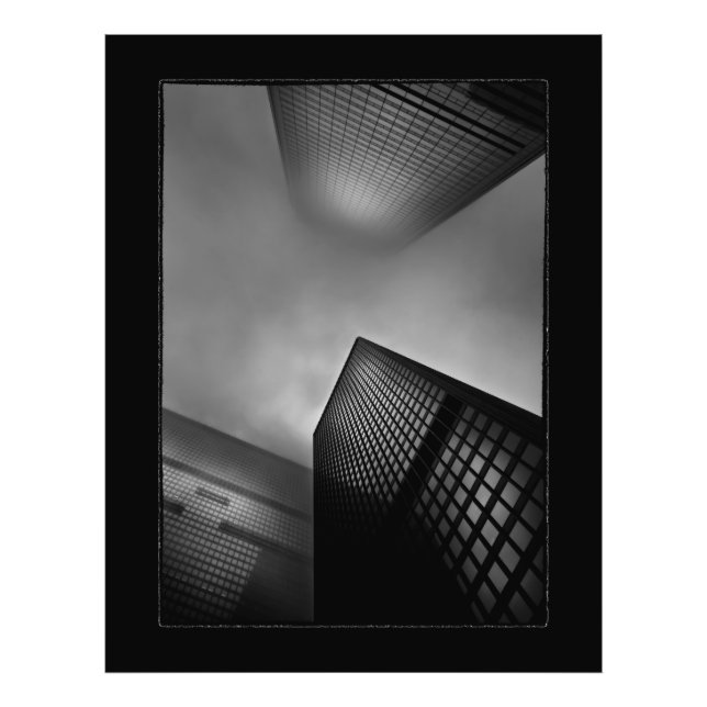 Downtown Fogfest Nr. 1 mit Grenze Fotodruck (Vorne)