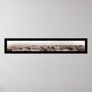 Downtown Galveston, TX Foto 1910 Poster