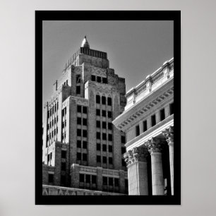 Downtown Gebäude Poster