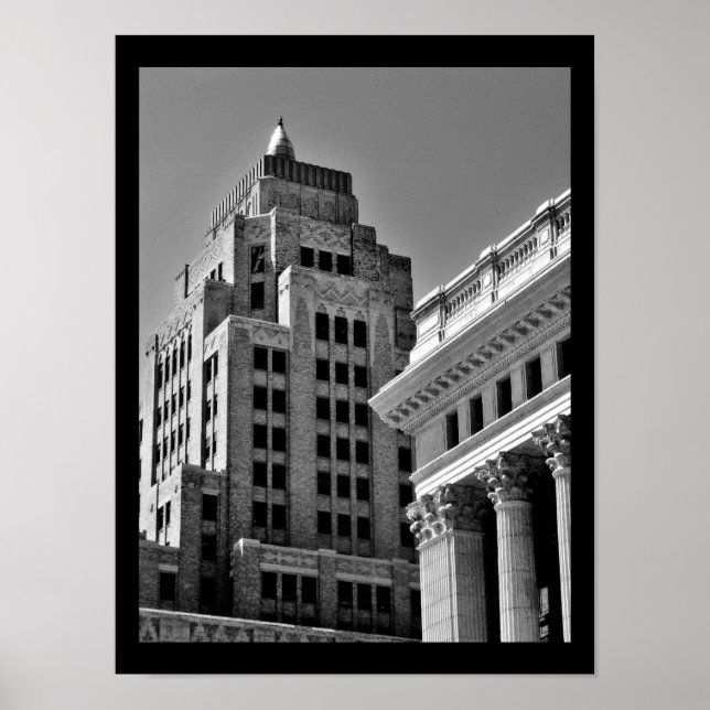 Downtown Gebäude Poster (Vorne)