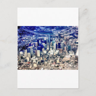 Downtown Houston Panoramaaussicht Postkarte