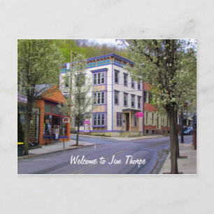 Downtown Jim Thorpe, PA Postkarte