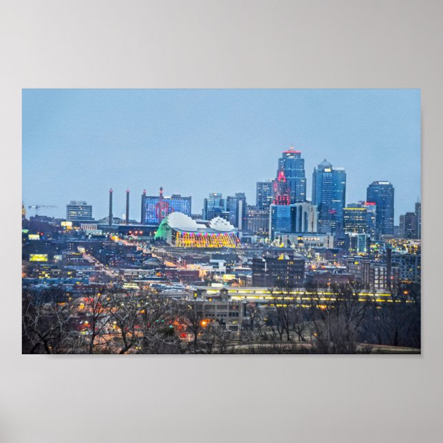 Downtown Kansas City Holiday Lights Poster (Vorne)