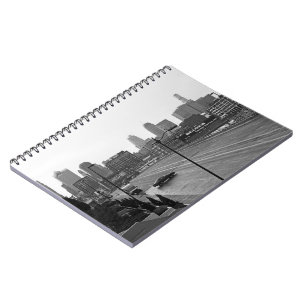 Downtown Kansas City, Missouri Black & White Foto Notizblock