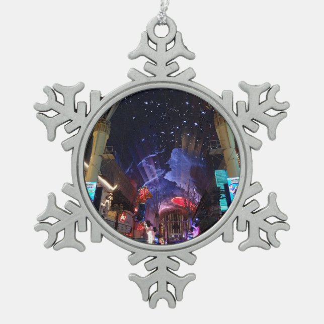 Downtown Las Vegas #6 Snowflake Ornament (Vorderseite)