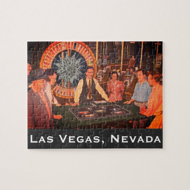 Downtown Las Vegas, Nevada, Vintages Casino Szene Puzzle (Horizontal)