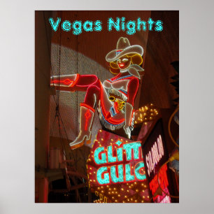 Downtown Las Vegas Nights Poster