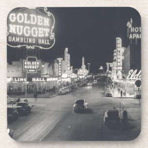 Downtown Las Vegas Retro Untersetzer