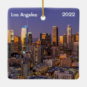 Downtown Los Angeles in der Dämmerung, Keramikornament